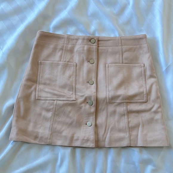 Forever21 swede dusty rose skirt - Picture 1 of 2